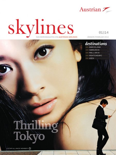 europea airlines inflight advertisin skylines magazine